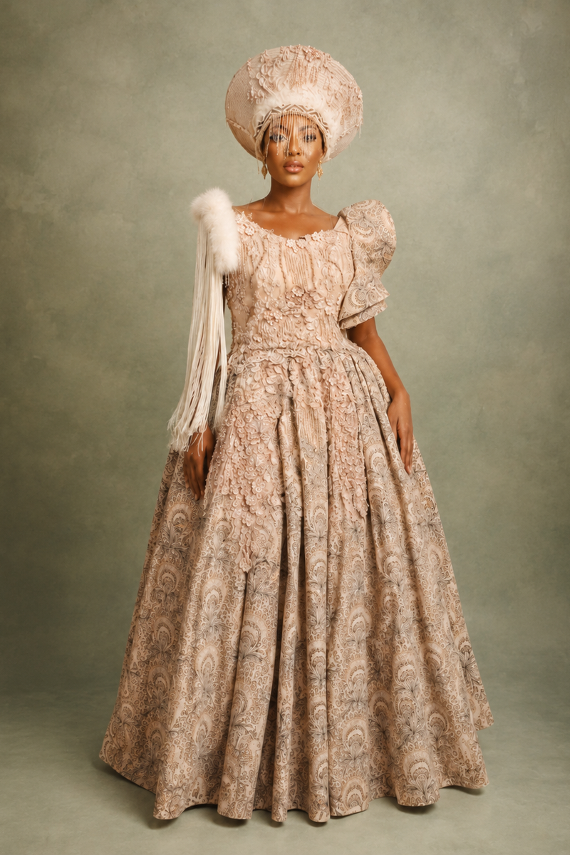Full Traditional Wedding Attire Dress